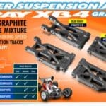 Xray Composite Suspension Arm Rear Lower Left - Graphite XR363121-G