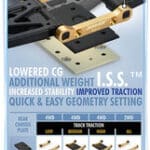 Xray Brass Rear Lower Suspension Holder Set +2 - Rr+Rf XR363313