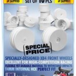 Xray 4WD Front Wheel Aerodisk With 14mm Hex - White - V2 (10) XR369900