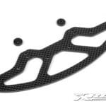 Xray X10 Graphite 2.5mm Front Bumper & Shims - V2 XR371040