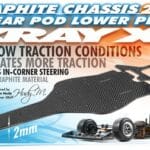 Xray X1 Graphite 2.0mm Rear Pod Lower Plate XR371149