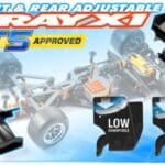 Xray X1 Composite Front Wing - Black - Ets Approved XR371202