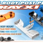 Xray X1 Alu Body Post Plate XR371290