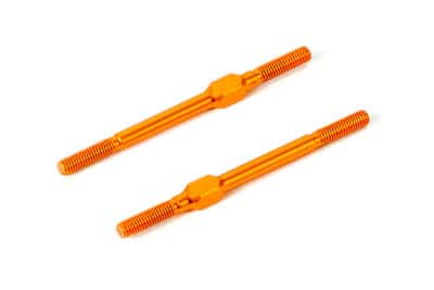 372615-O_1_piw Xray Alu Adj. Turnbuckle M3X51 mm - Swiss 7075 T6 - Orange (2) XR372615-O - Image 1
