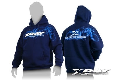 395500M_1_piw Xray Sweater Hooded - Blue (M) XR395500M - Image 1