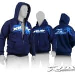 Xray Sweater Hooded With Zipper - Blue (L) XR395600L