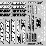 Xray Xb9 Sticker For Body - White XR397358