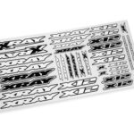 Xray X12 Sticker For Body - White - V2 XR397370
