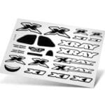 Xray X1 Sticker For Body - White XR397372