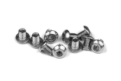 902304_1_piw Xray Hex Screw Sh M3X4 - Stainless (10) XR902304 - Image 1