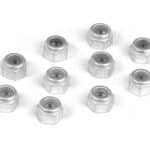 Xray Alu Nut M3  (10) XR960031