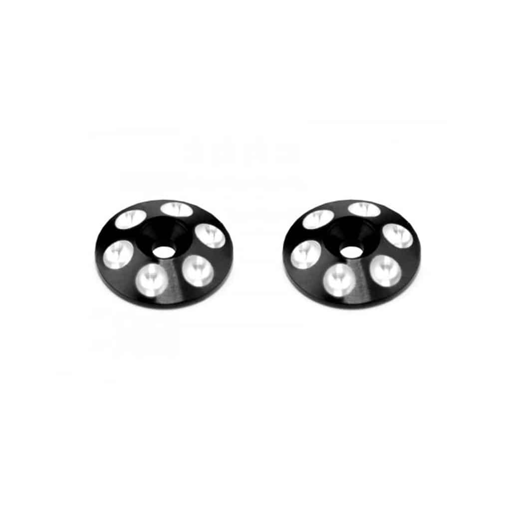 am030102_1 Arrowmax Alloy Rear Wing Shims - Black - 2pcs AM030102 - Image 1