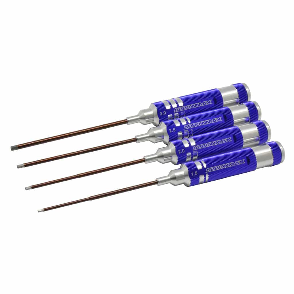 am110991_1 Arrowmax Allen Wrench Set 1.5 2.0 2.5 & 3.0x120mm - 4 Pcs AM110991 - Image 1