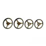 Arrowmax Alu Set-Up Wheel for 1/8 On Road Blk / Golden AM171008