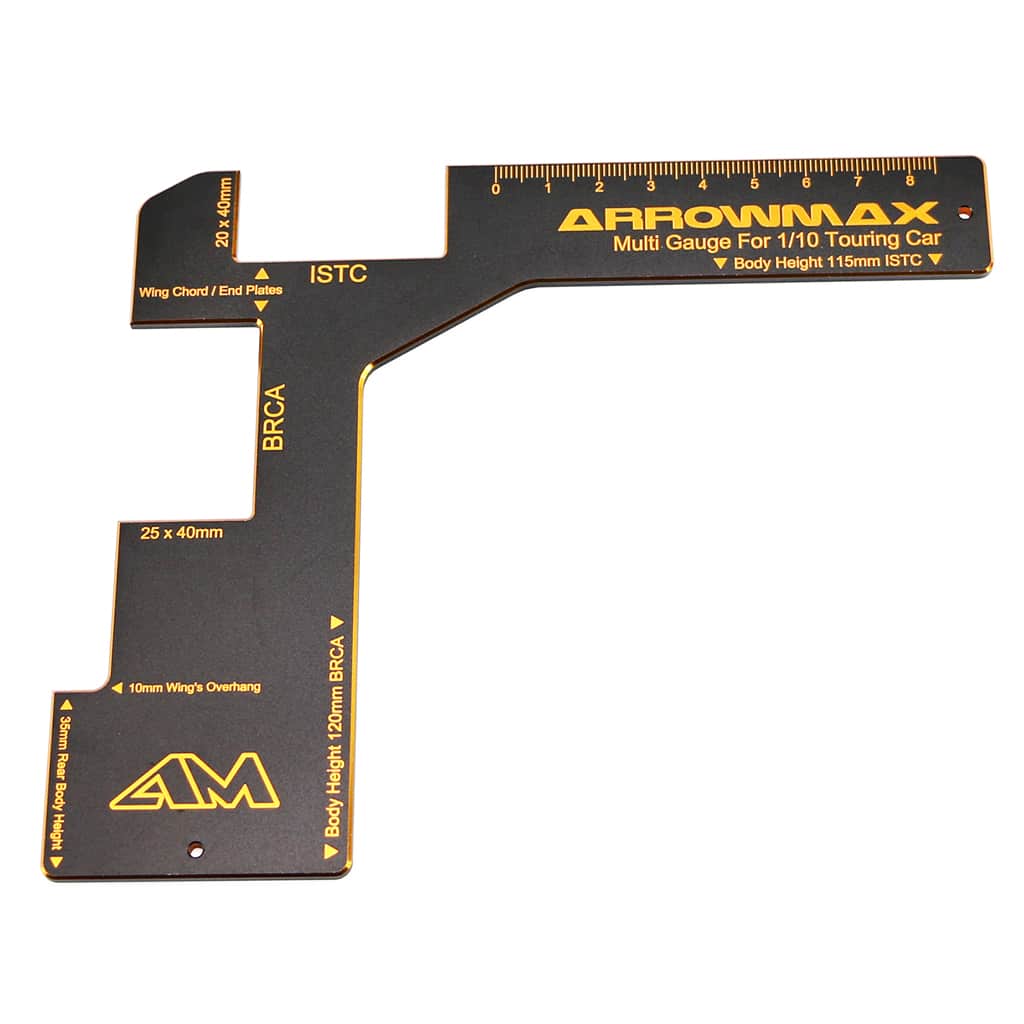 am171035_1 Arrowmax Regulation Gauge - 1/10 Elect Cars-Blk Golden AM171035 - Image 1