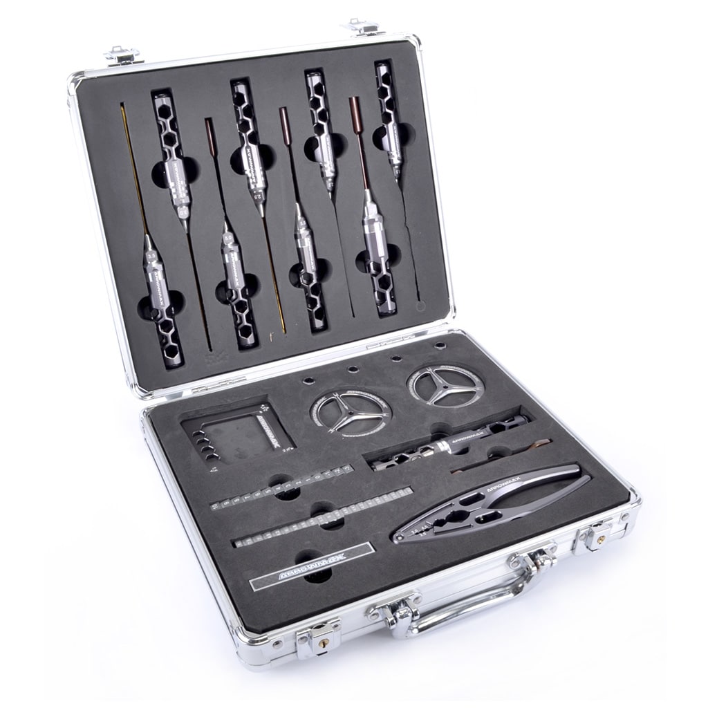 am199421_1 Arrowmax Honeycomb Tool Set for 1/10 EP - 17pcs AM199421 - Image 1