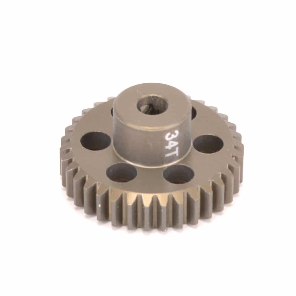 cr4834_1 Core RC Pinion Gear 48DP 34T (7075 Hard) CR4834 - Image 1
