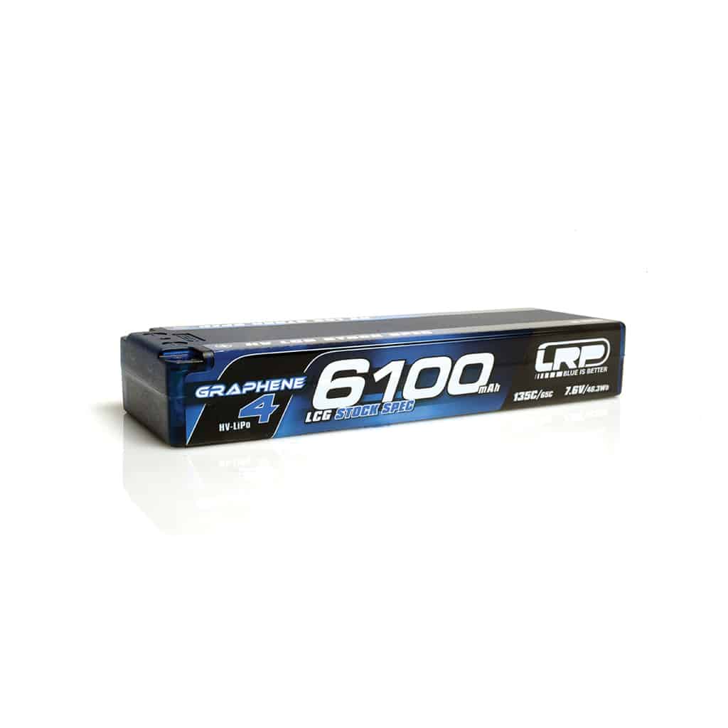 lrp431281_1 LRP LiPo 6100mAh Graph4 HV LCG Stock 7.6v LRP431281 - Image 1
