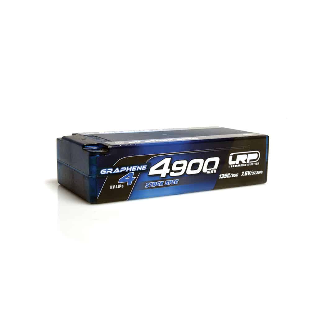 lrp431284_1 LRP LiPo 4900mAh Graph4 HV Stock Spec Shorty 7.6v LRP431284 - Image 1