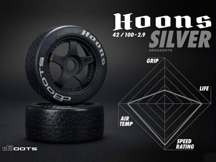 Arrma DBoots Hoons 42/100 2.9 Silver Belted 5-Spoke ARA550070 - Image 2