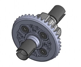 SAK-D501 3Racing Differential outer joint for D5 SAK-501/C - Image 1