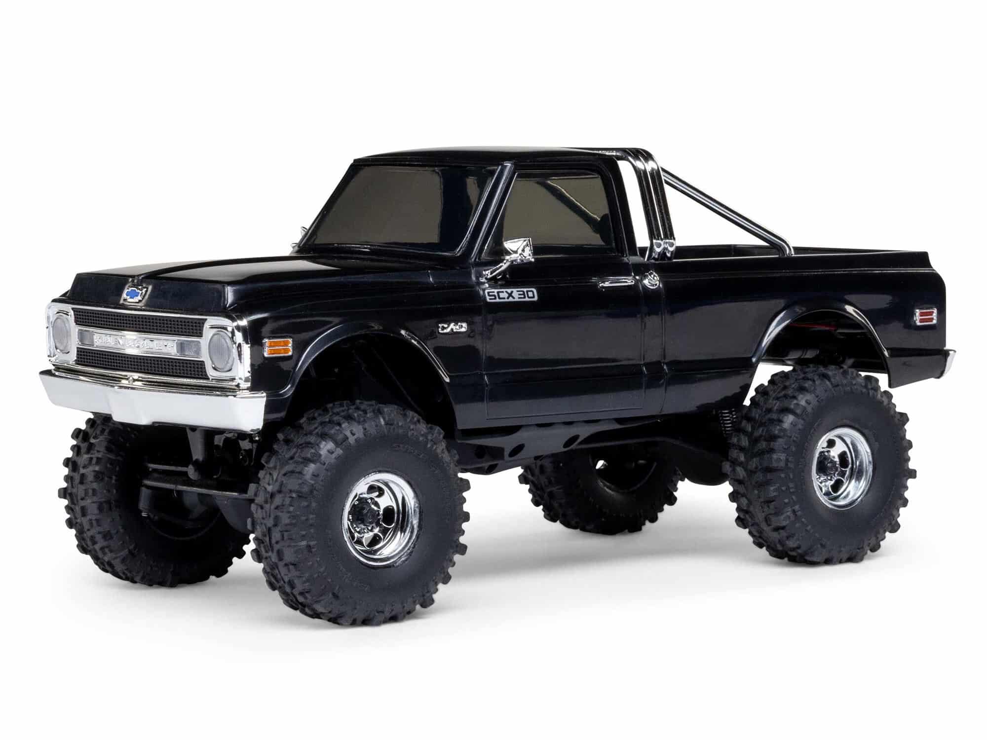 Axial 1/30th SCX30 Chevrolet K10 4X4 RTR Rock Crawler Black AXI-2260T2