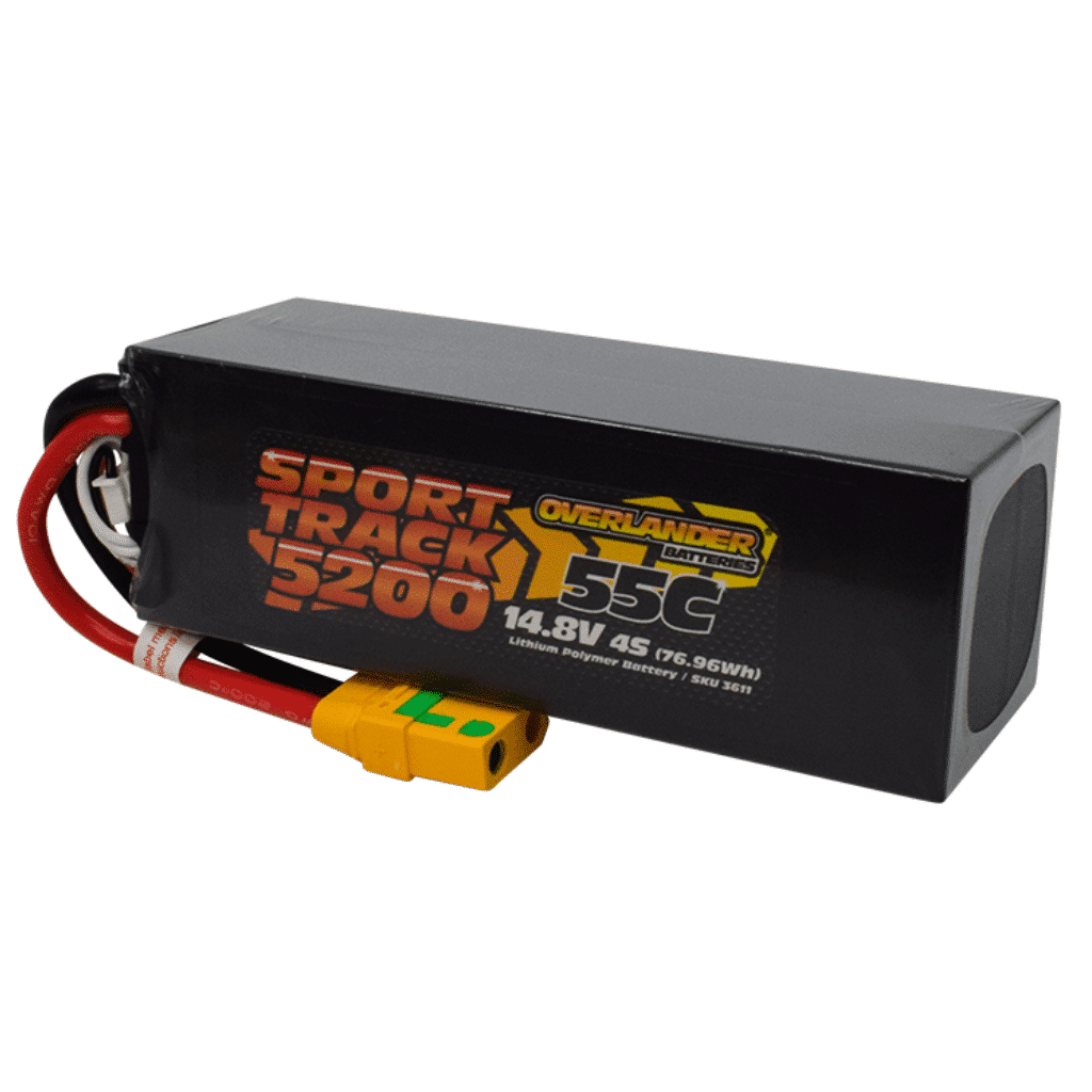 Overlander-Batteries-5200mAh-4S-55C-Hard-Cased-RC-Car-LiPo-Battery Overlander LiPo 14.8v 4s 5200mAh 55C Hard Case Sport Track 3611 - Image 1