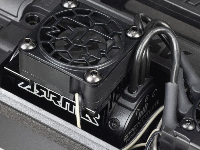 Arrma 1/16th Mini Kraton 3S DSC 4X4 RTR with Batt/Charg Red/Blue ARA2508ST1 - Image 16