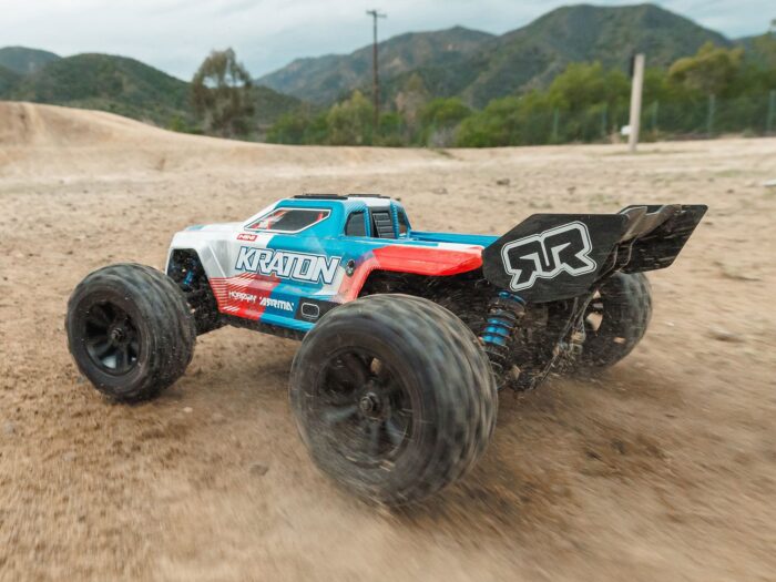 Arrma 1/16th Mini Kraton 3S DSC 4X4 RTR with Batt/Charg Red/Blue ARA2508ST1 - Image 22